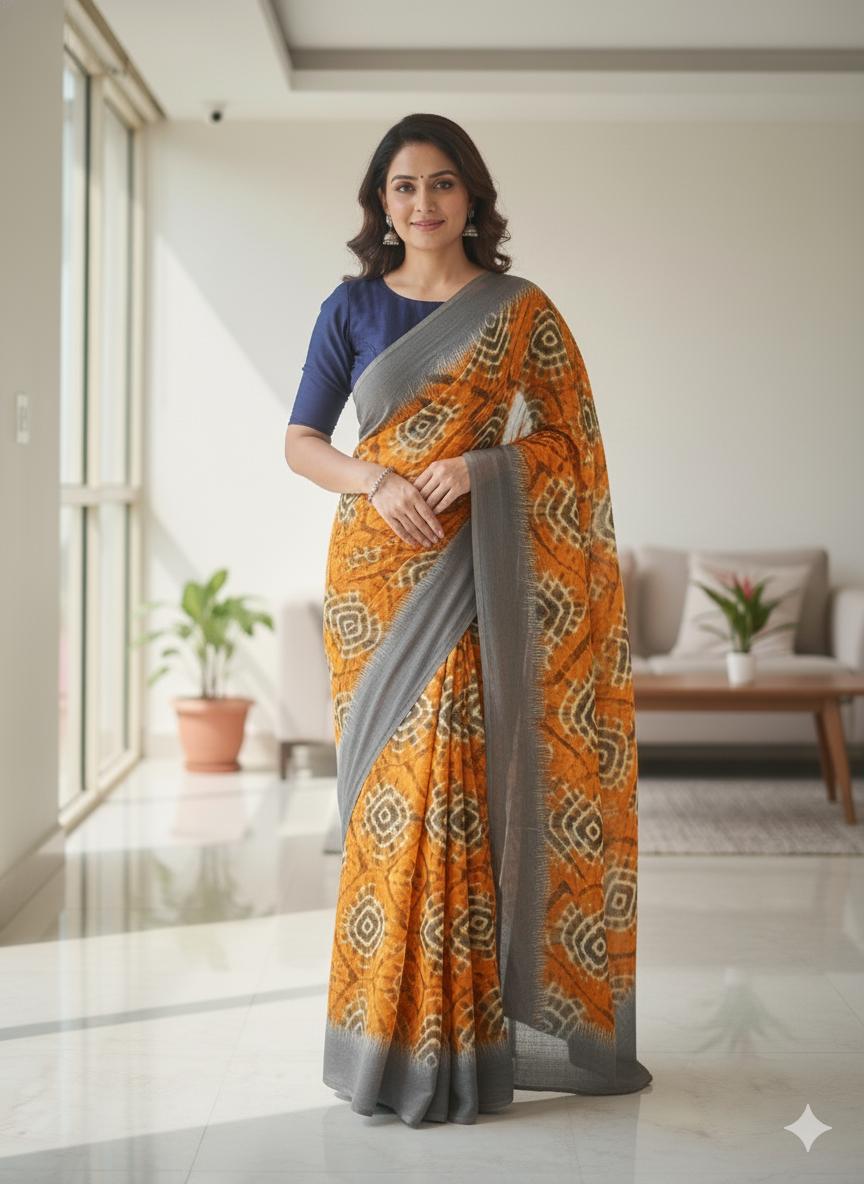 Cotton saree