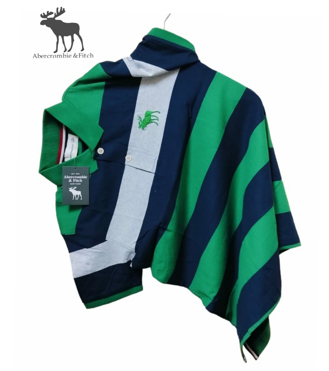 Striped collared T shirts