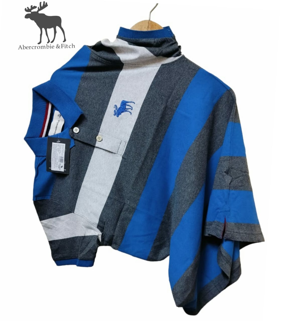 Striped collared T shirts